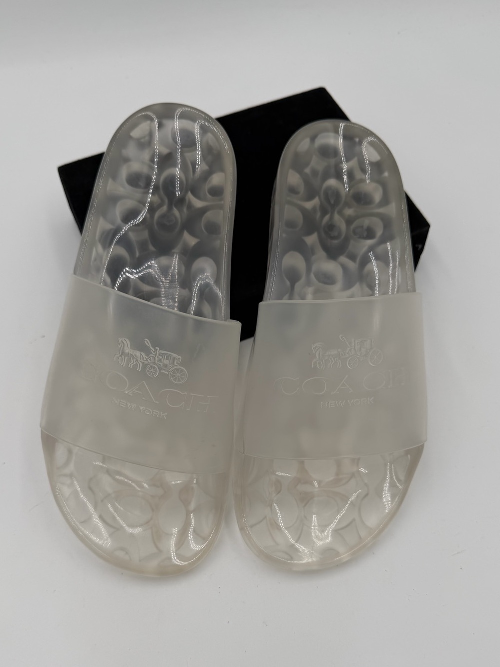 Coach Jelly Slides – Clear/Translucent – Size 9